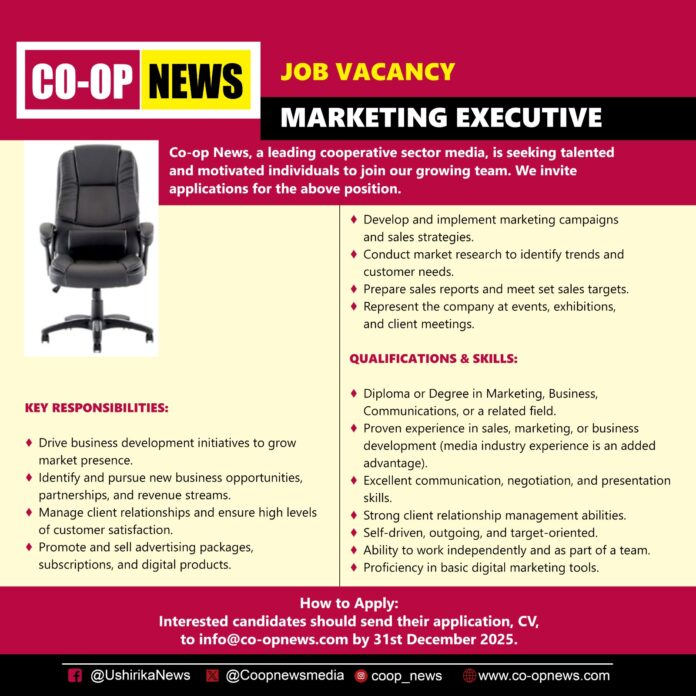 Sacco Jobs by Co-op News