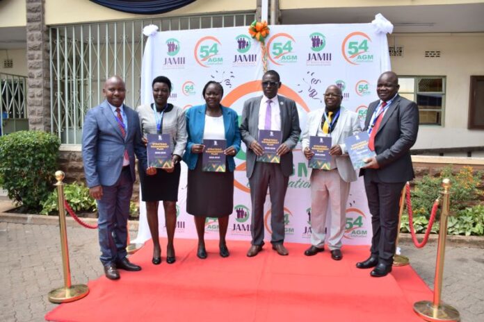 Jamii DT Sacco officials and guests launch new Strategic Plan.